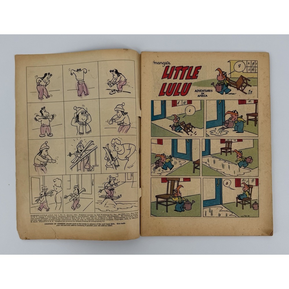 Dell Comics Marge's Little Lulu #31 1951 Golden Age Cry Baby Little Lulu Tubby - Picture 8 of 16